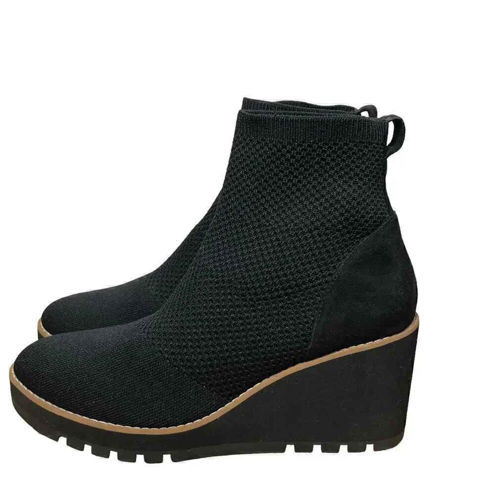 Eileen Fisher London Recycled Stretch Knit Bootie /Size-8